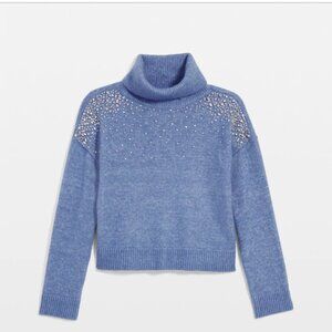 WHBM Embellished turtleneck sweater